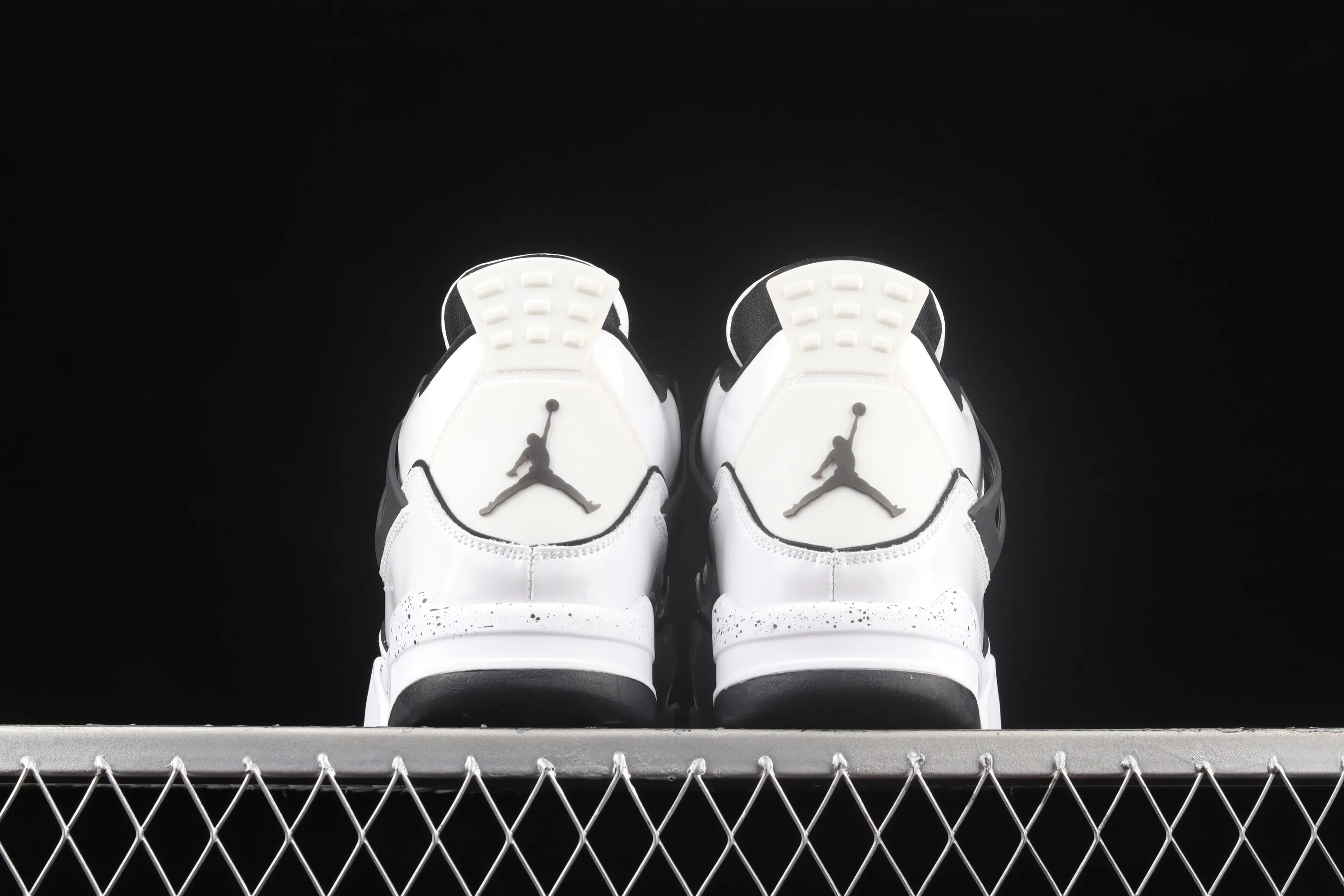 All categories Air Jordan Jordan series basketball shoes Air Jordan 4 Air Jordan 4 Retro GS "Light Smoke Grey" AJ4 Joe 4 Patent Leather Manuscript DC4101-100